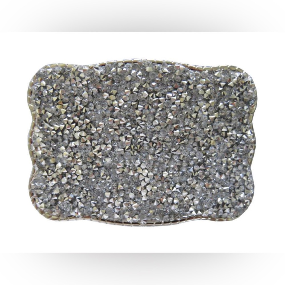 Wallet buckle- full crystal (chrome rope)